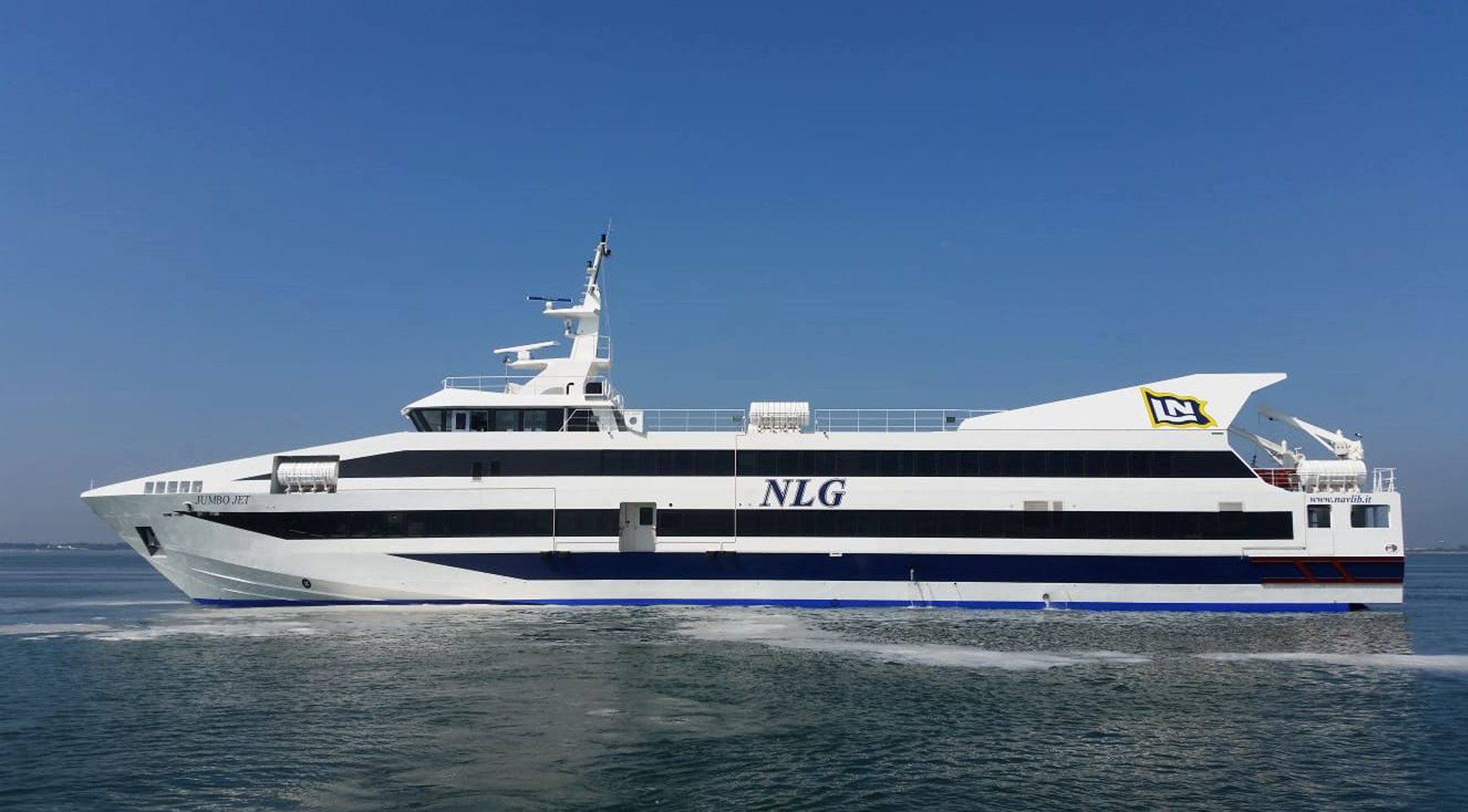 NLG prende in consegna dal cantiere navale Vittoria la nuova HSC Jumbo Jet