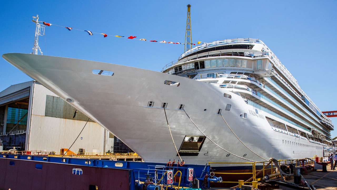 Fincantieri vara la nuova nave da crociera “Viking Mars” di Viking Cruises