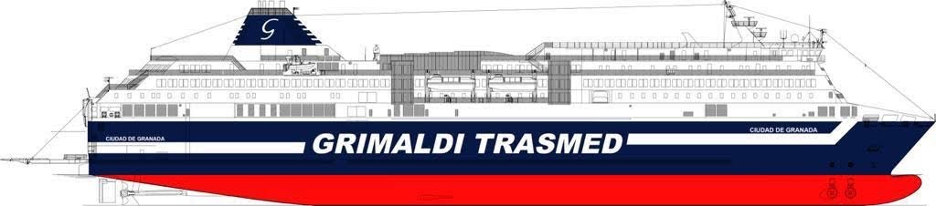 Grimaldi Lines rivela la livrea del marchio Grimaldi Trasmed