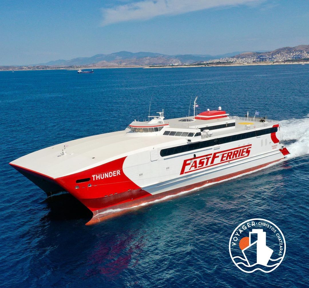 Il catamarano Thunder entra in servizio per Fast Ferries sulla Pireaus-Syros-Mykonos-Naxos