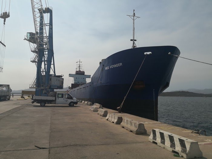 La general cargo Med Voyager è stata fermata nel porto di Olbia