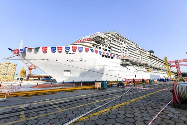 Varata in Cina la nuova nave da crociera Vista class destinata a Carnival CSCC