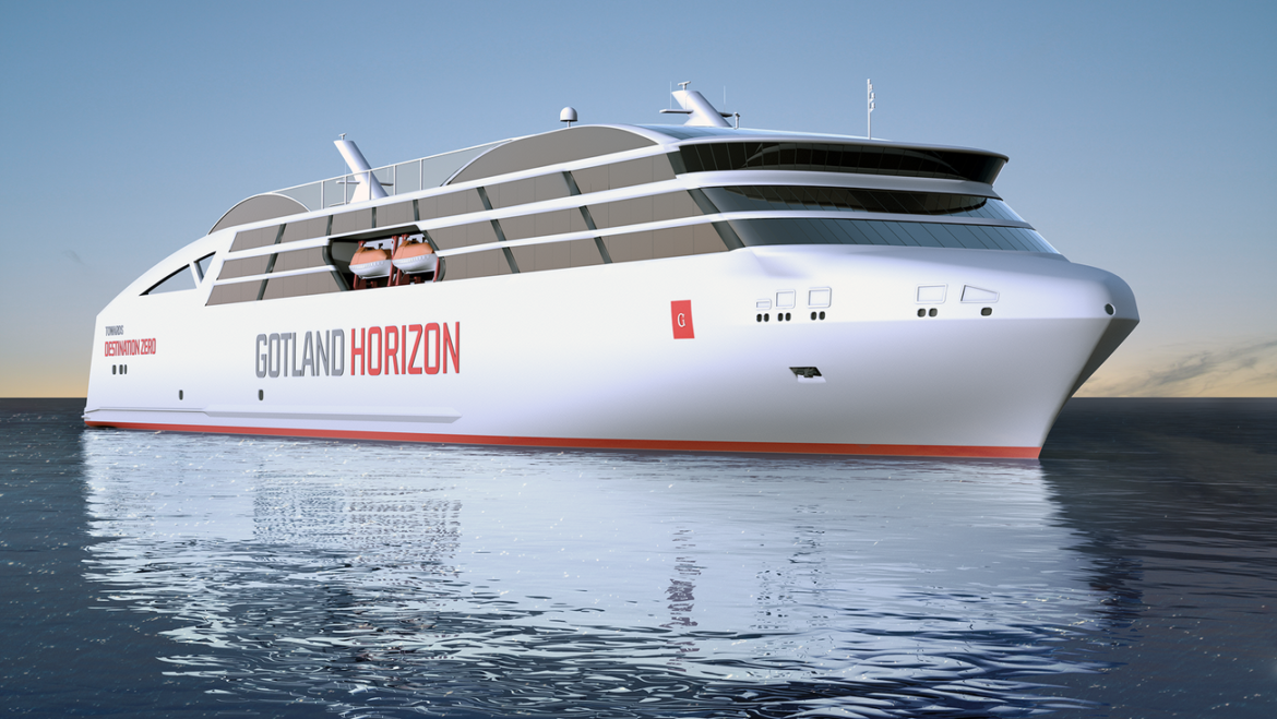 Rederi Ab Gotland rivela un nuovo prototipo di traghetto a zero emissioni