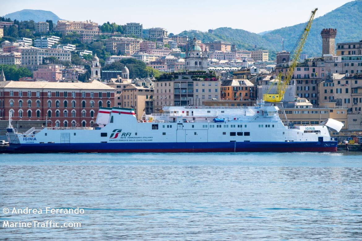RFI battezza la nuova nave Iginia ed entra in servizio sullo stretto di Messina