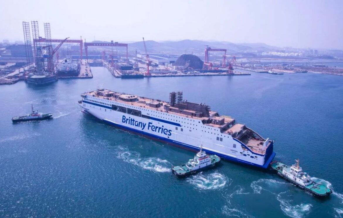 Santoña,varata in Cina la nuova E-Flexer destinata a Brittany Ferries