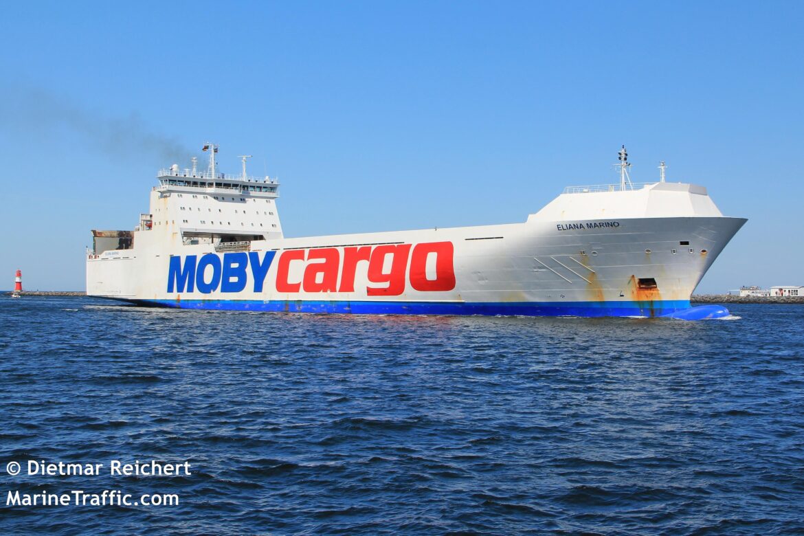 Il traghetto merci Eliana Marino di Moby passa di proprietà a MSC