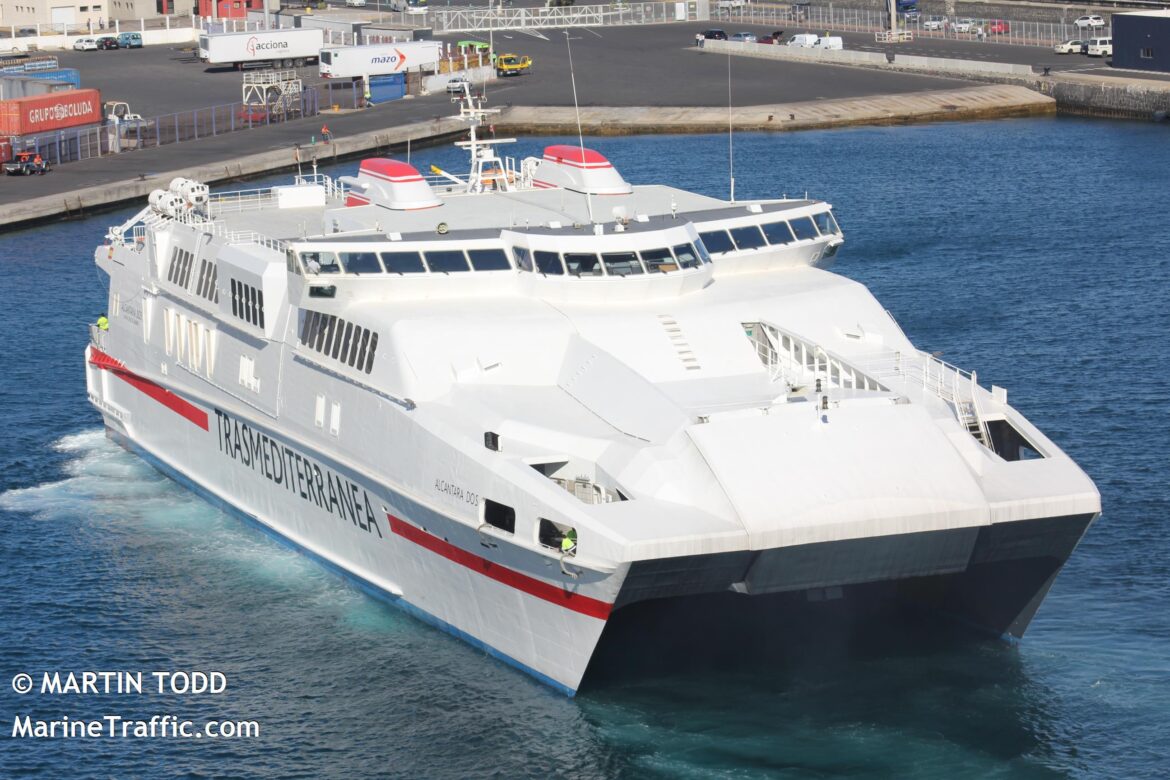 La compagnia greca Saos Ferries acquista il traghetto ad alta velocità Alcantara Dos