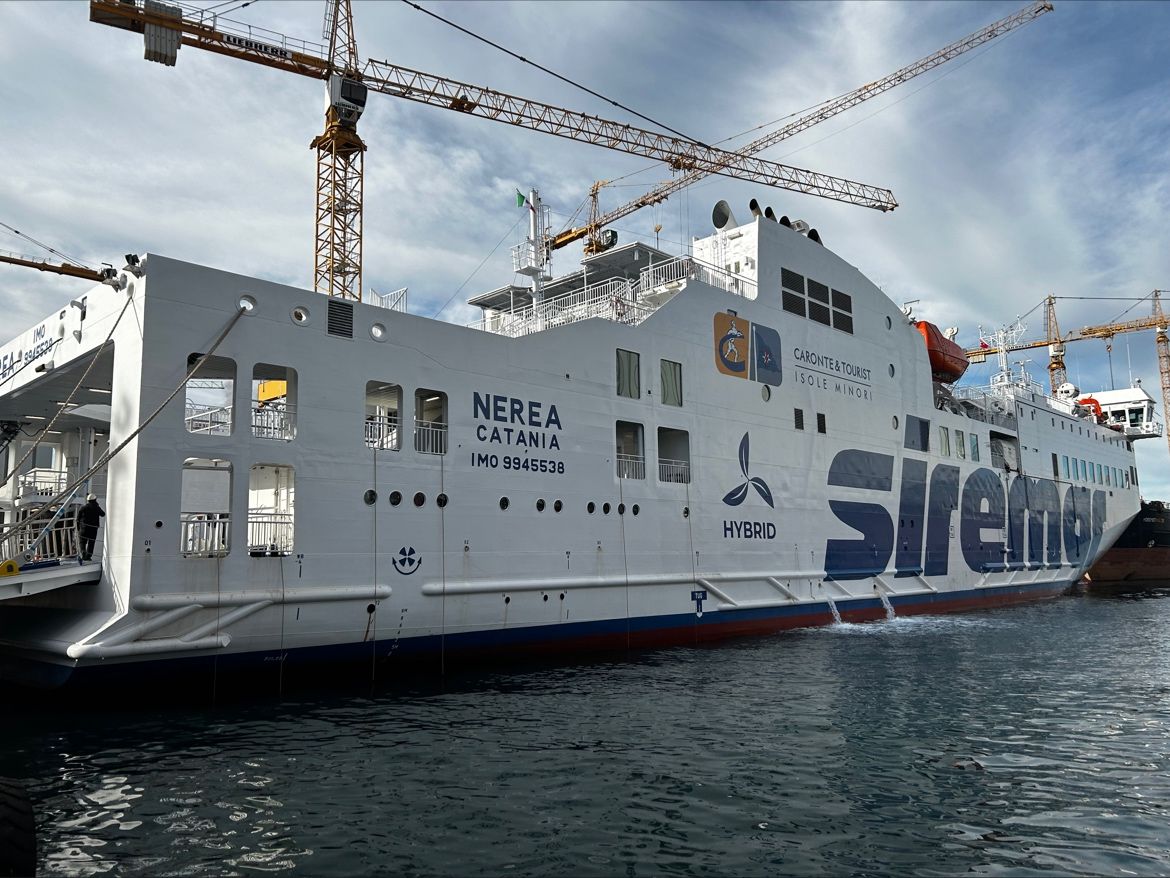 Siremar (Caronte & Tourist) prende in consegna il nuovo traghetto Nerea